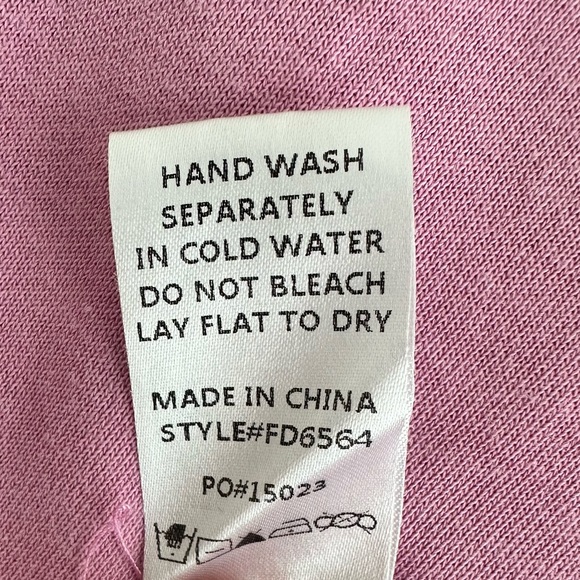 Excellent condition Fate Elastic Waist Terry Dress, Pink-Purple, Size L - Picture 6 of 11